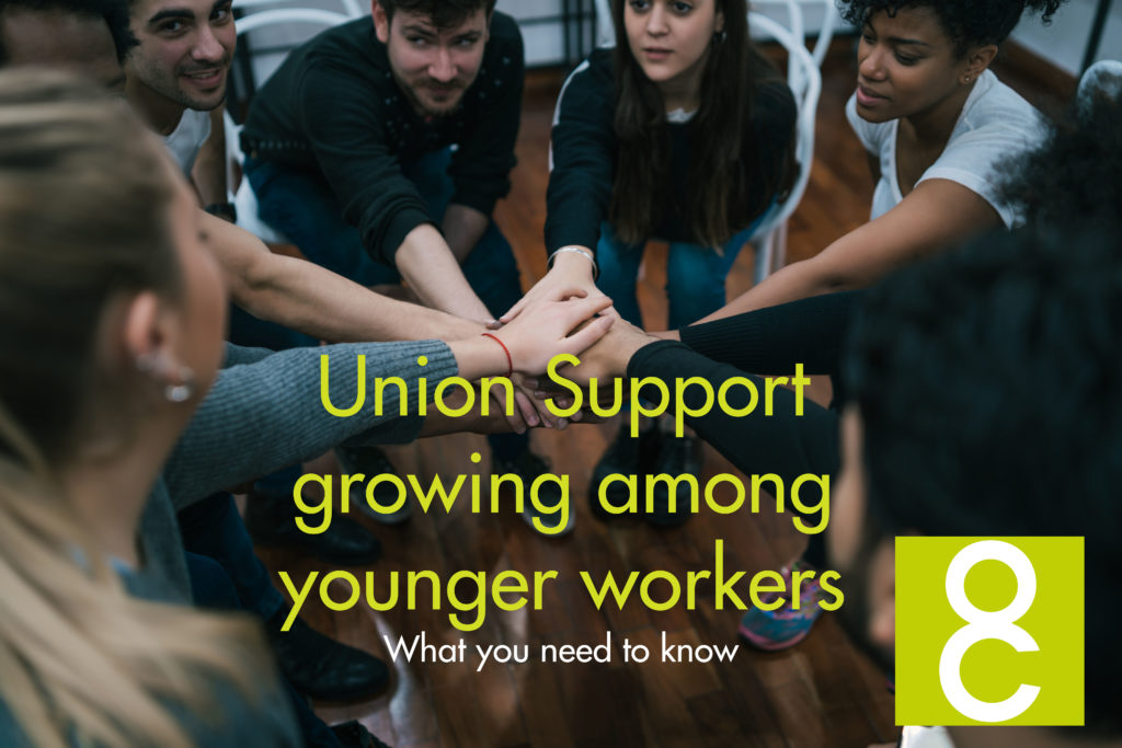 unions growing in popularity among younger generations